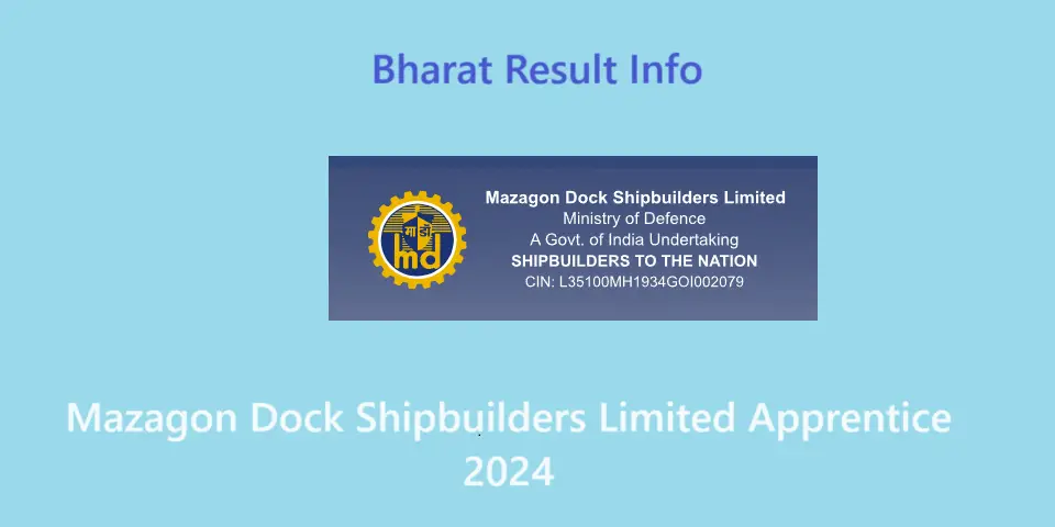 Mazagon Dock Shipbuilders Limited Apprentice 2024