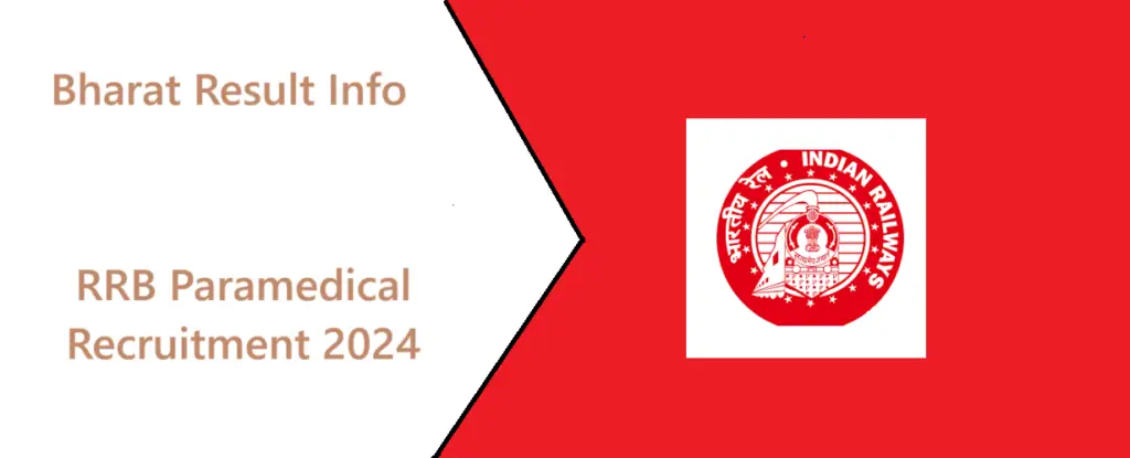 RRB Paramedical Recruitment 2024