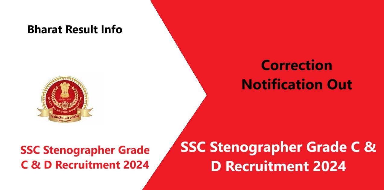 SSC Stenographer Grade C & D Recruitment 2024