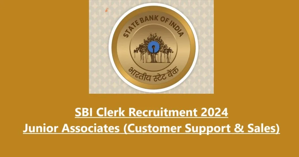 SBI Clerk Recruitment 2024