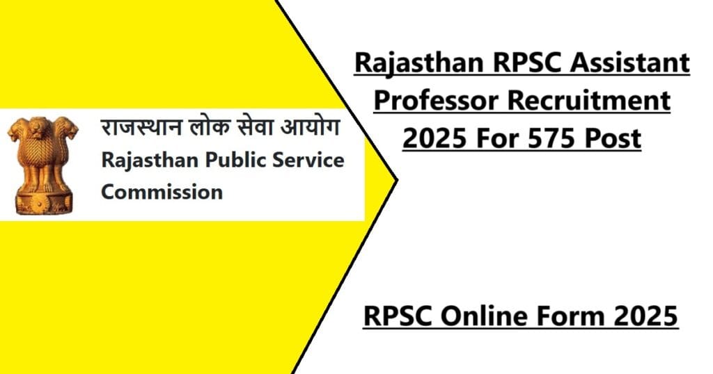 RPSC Assistant Professor