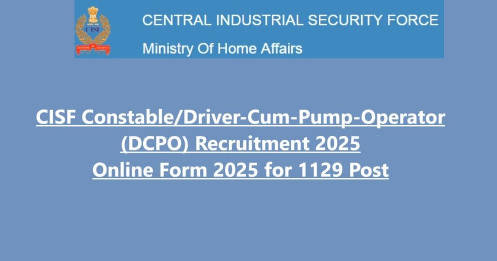 CISF Constable/Driver