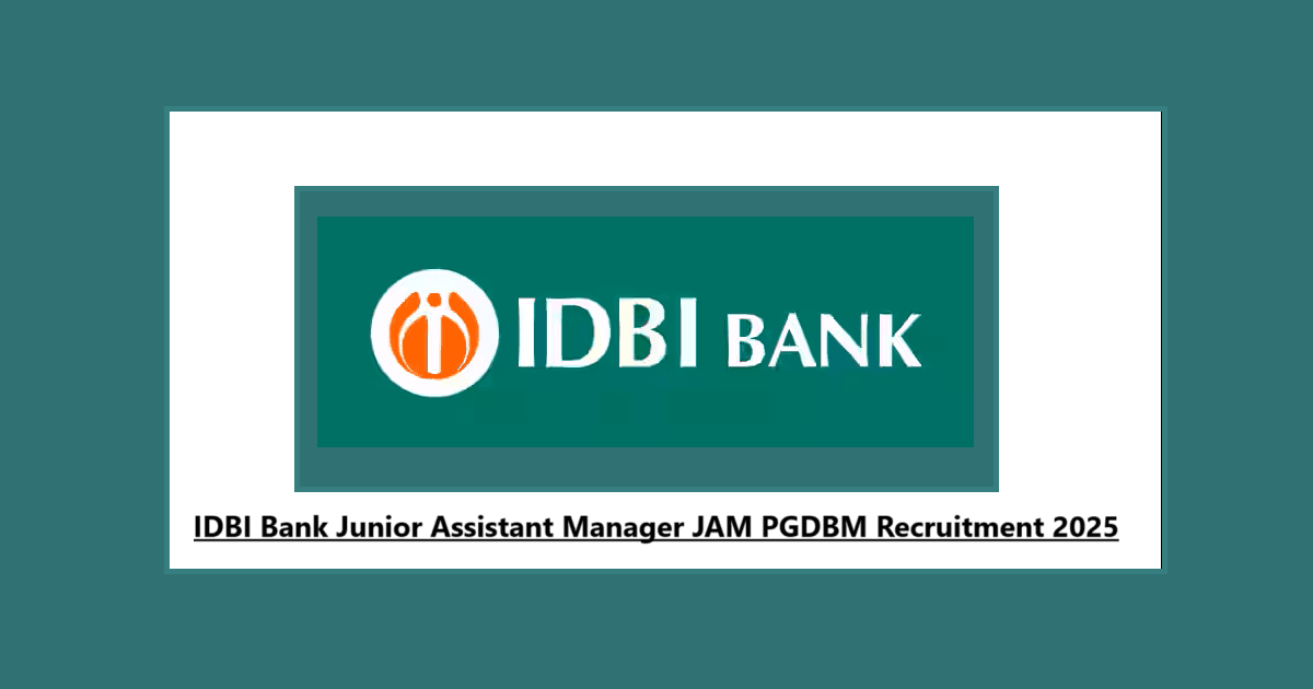 IDBI Bank Junior Assistant Manager