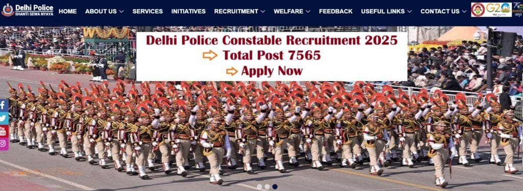 Delhi Police Constable Recruitment 2025
