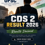 UPSC CDS 2 Result 2026